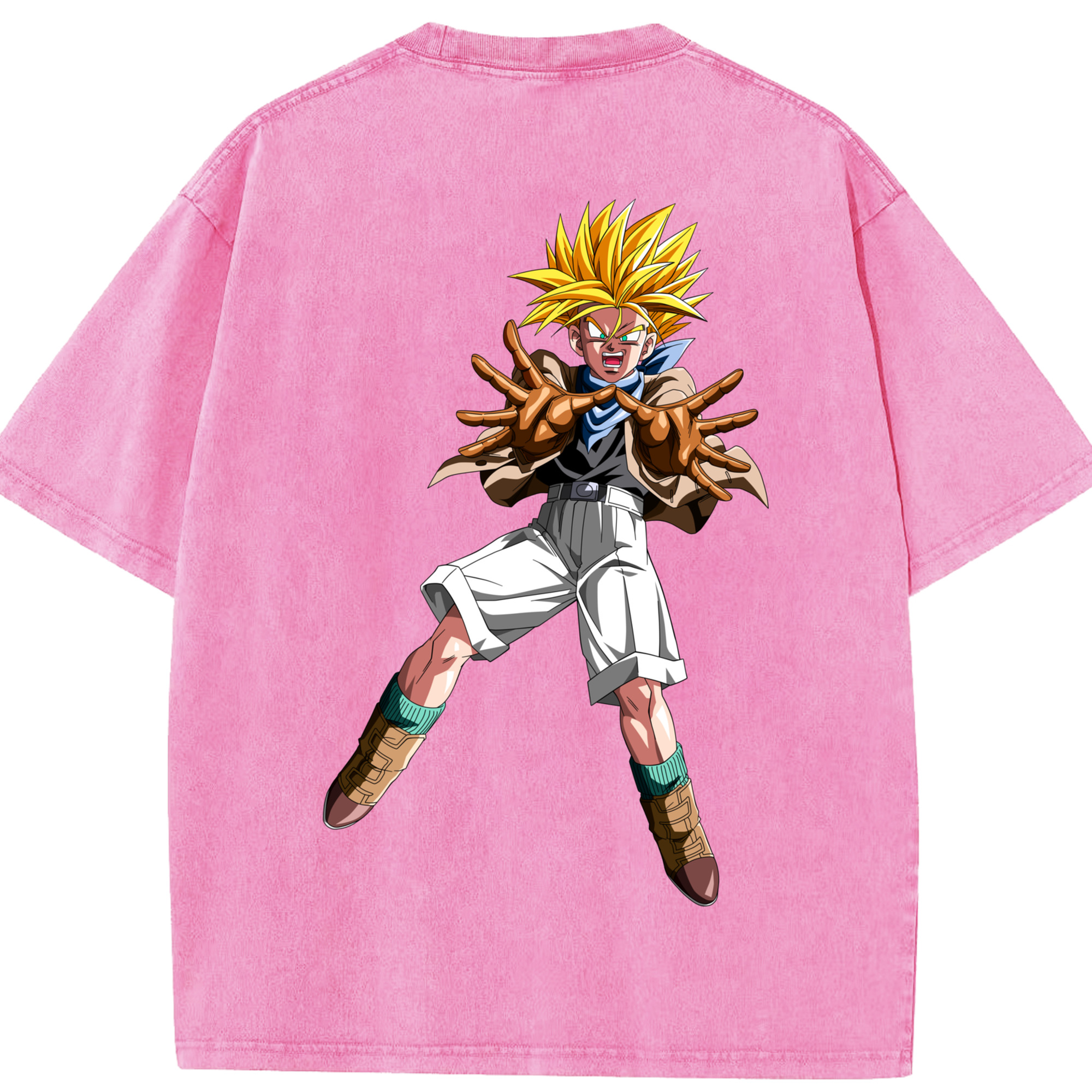（画像用） ドラゴンボール DRAGON BALL 綿100% ヴィンテージ風 半袖Tシャツ（背面プリント）